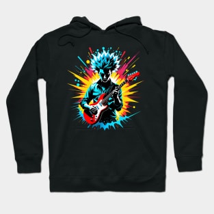 Melodic Mindburst: Guitarist's Musical Explosion Hoodie